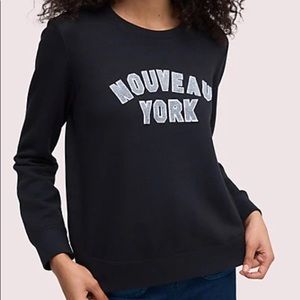 Kate Spade Nouveau York Sweatshirt Black Size S